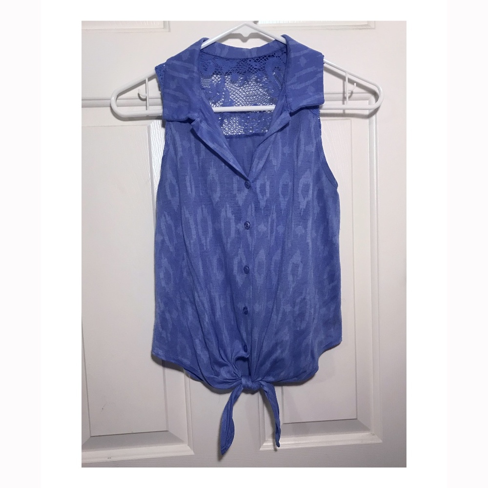 Knotted Tied Printed Top | Small